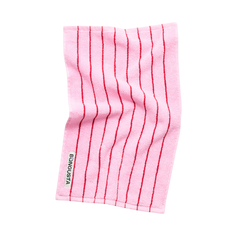 Naram håndklæde - Baby Pink & Ski Patrol Red